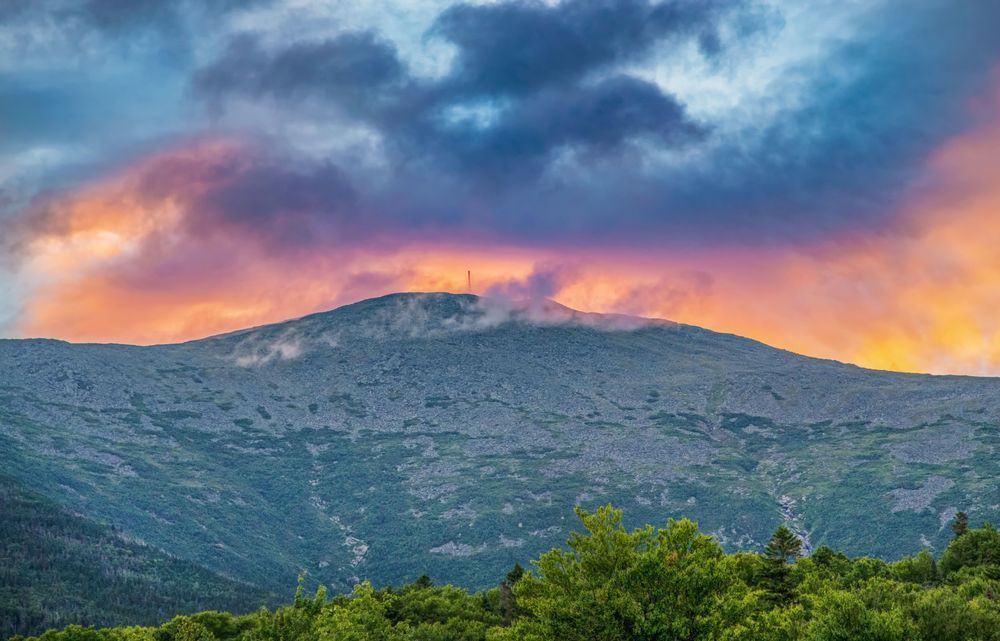 Mount Washington Fiery Peak Art | Michael Blanchard Inspirational Photography - Crossroads Gallery