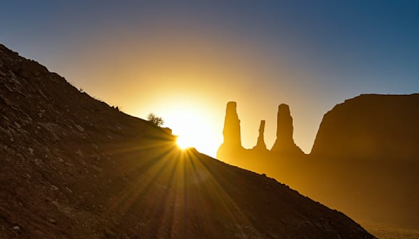 Monument Valley Sun Star Art | Michael Blanchard Inspirational Photography - Crossroads Gallery