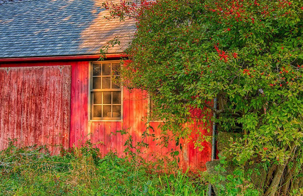Middle Road Fall Barn Art | Michael Blanchard Inspirational Photography - Crossroads Gallery