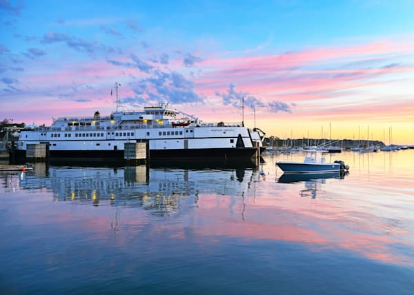 Steamship Blue And Pink Morning Art | Michael Blanchard Inspirational Photography - Crossroads Gallery