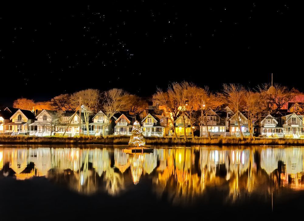 Sunset Lake Christmas Reflections Art | Michael Blanchard Inspirational Photography - Crossroads Gallery
