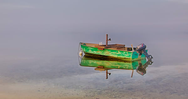 Sengekontacket Winter Dinghy Art | Michael Blanchard Inspirational Photography - Crossroads Gallery
