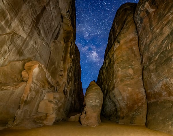 Sandstone Arch Milky Way Art | Michael Blanchard Inspirational Photography - Crossroads Gallery