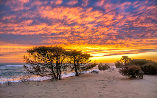 South Beach Winter Mottled Sky Art | Michael Blanchard Inspirational Photography - Crossroads Gallery