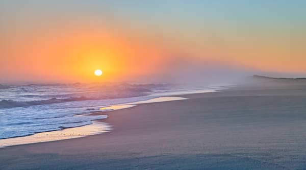 South Beach Winter Mist 2024 Art | Michael Blanchard Inspirational Photography - Crossroads Gallery