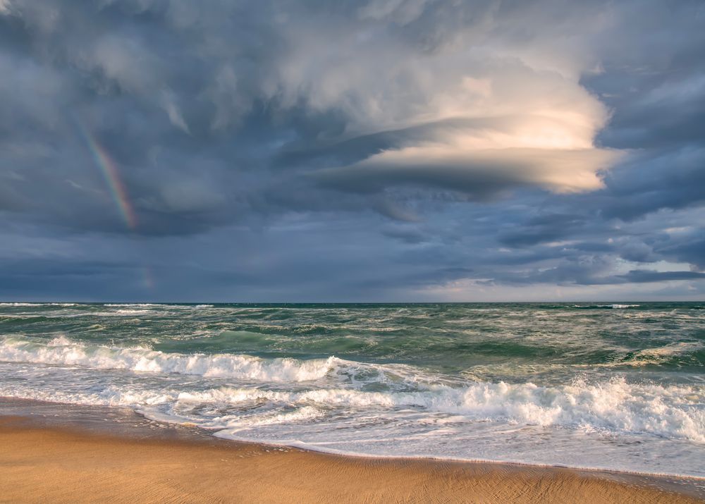 South Beach Rainbow Clouds Art | Michael Blanchard Inspirational Photography - Crossroads Gallery