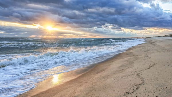 South Beach Winter Light Beams Art | Michael Blanchard Inspirational Photography - Crossroads Gallery