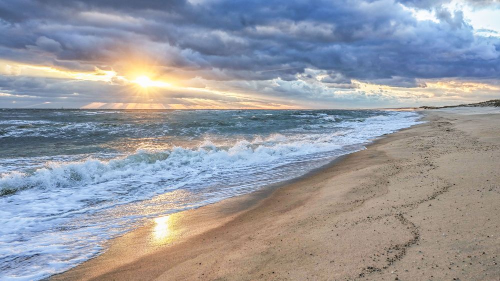 South Beach Winter Light Beams Art | Michael Blanchard Inspirational Photography - Crossroads Gallery