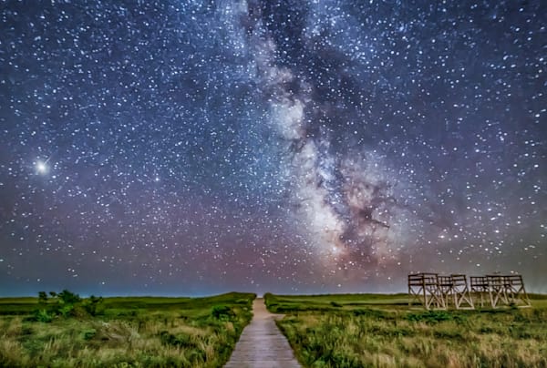 South Beach Lifeguard Chair Milky Way Art | Michael Blanchard Inspirational Photography - Crossroads Gallery