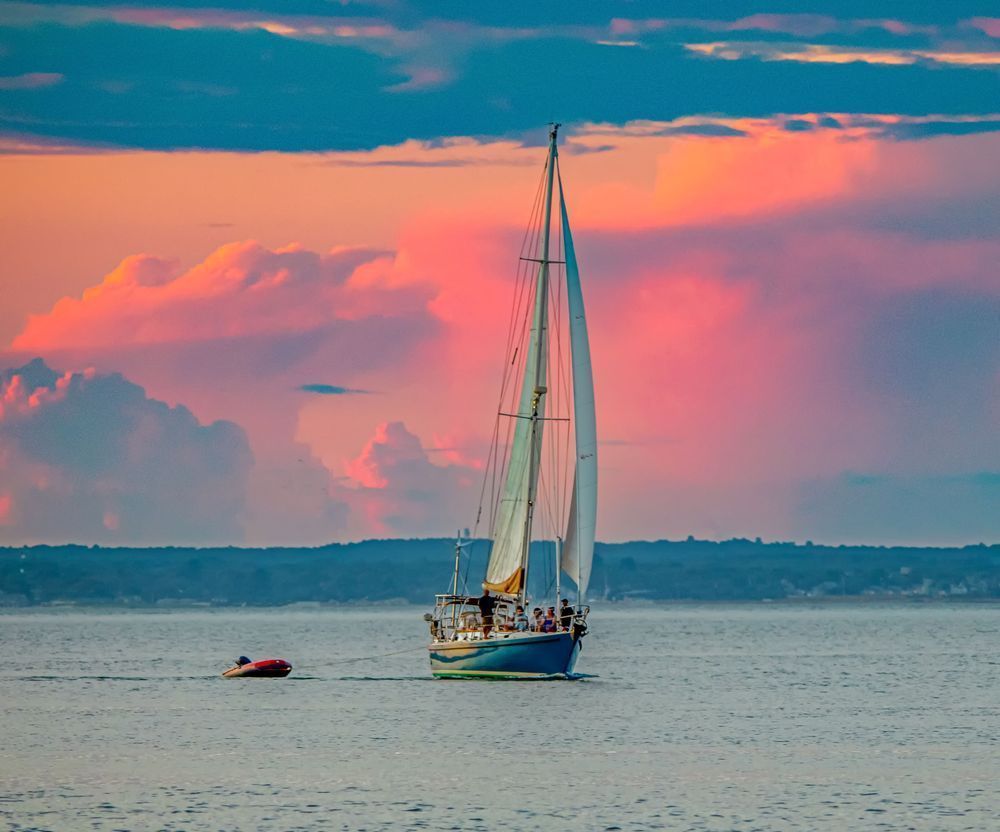 Vineyard Haven Harbor Thunder Clouds Art | Michael Blanchard Inspirational Photography - Crossroads Gallery