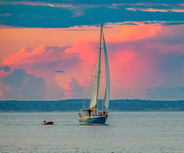 Vineyard Haven Harbor Thunder Clouds Art | Michael Blanchard Inspirational Photography - Crossroads Gallery