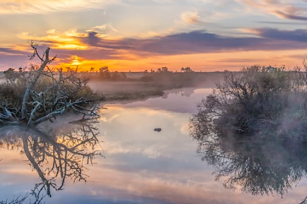 Trapps Pond Morning Mist Art | Michael Blanchard Inspirational Photography - Crossroads Gallery