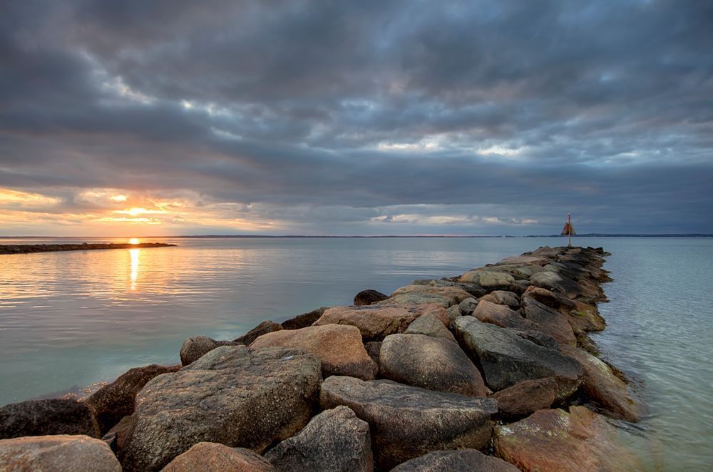 Tashmoo Jetty Sunset Art | Michael Blanchard Inspirational Photography - Crossroads Gallery