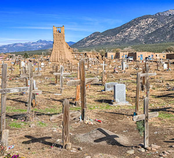 Taos Sacred Burial Ground Art | Michael Blanchard Inspirational Photography - Crossroads Gallery
