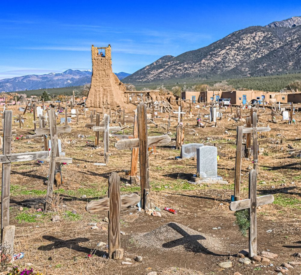 Taos Sacred Burial Ground Art | Michael Blanchard Inspirational Photography - Crossroads Gallery