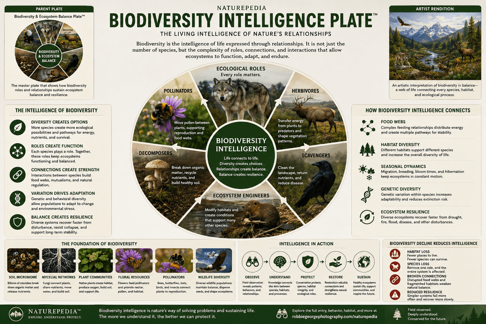 Biodiversity Intelligence Plate by Robbie George