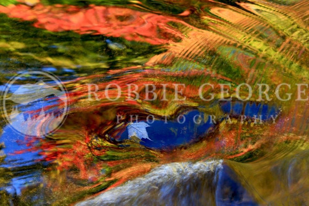 Mother Nature's Paintbrush - Fall Colors on Ellis River by Robbie George Photography
