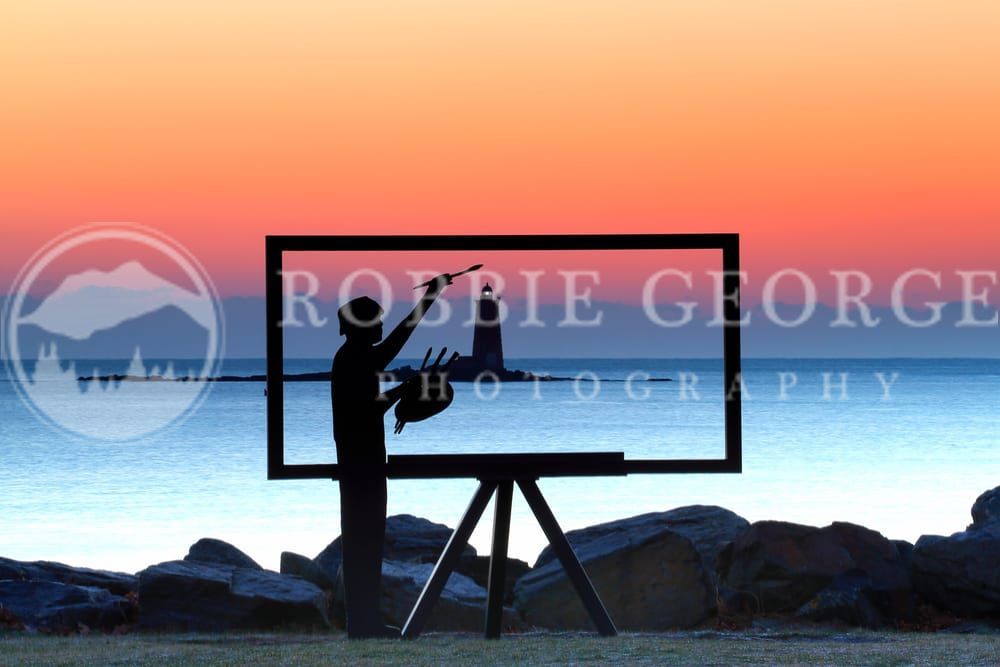 'Your Life Is A Canvas' - Whaleback Lighthouse Seascape I RGP