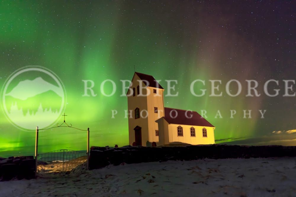Northern Lights in Iceland - A Spectacular Photograph by Robbie George