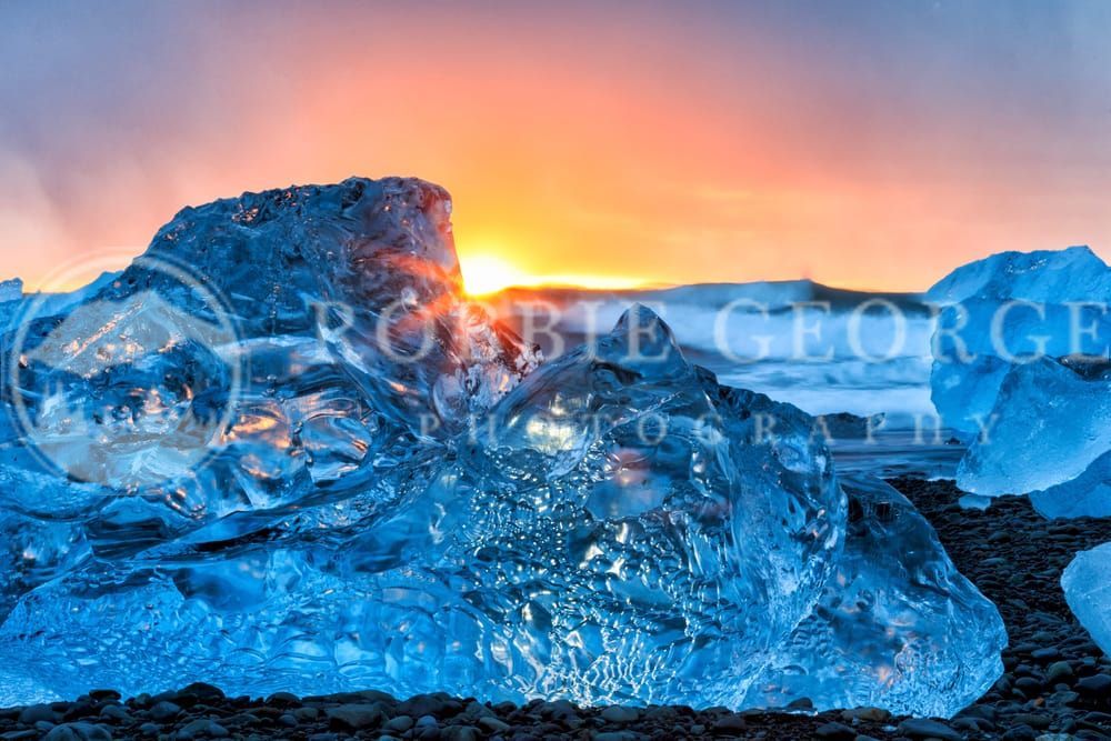 Glacier Lagoon Iceland - Arctic Splendor Art Print by Robbie