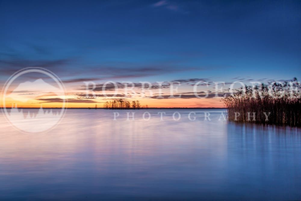 Poetry Of Dawn - Beautiful Sunrise at Lake Mattamuskeet by Robbie George Photography