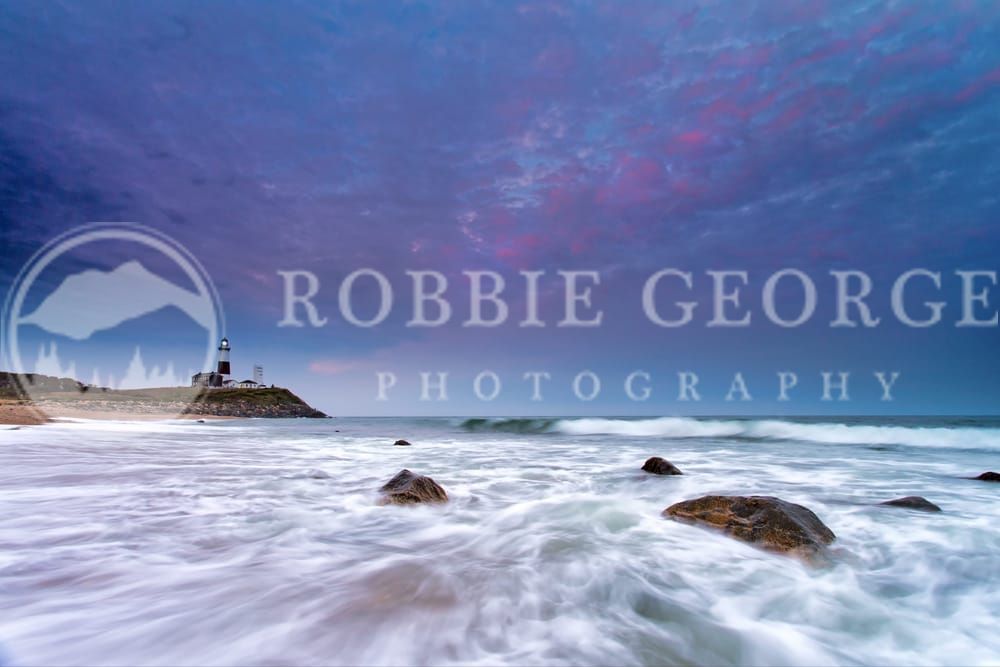 Long Island Lighthouse - Montauk's Coastal Beauty Art Print by Robbie George Photography