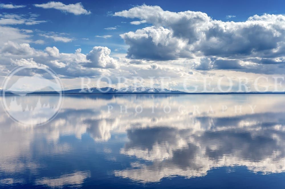 Yellowstone Lake Photo Print by Robbie George - Serene Nature Art