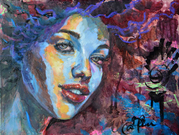 Playful Abstract Portrait: Vibrant and Colorful Expression in Art