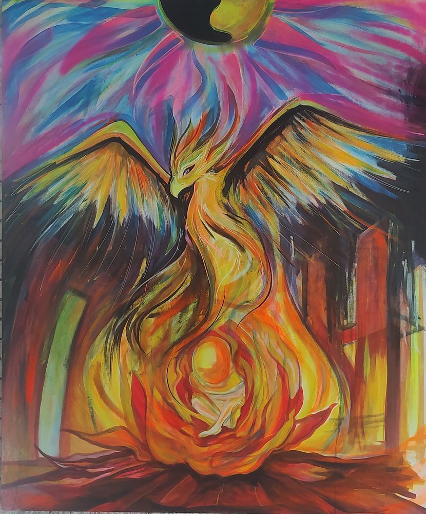 Phoenix Rebirth Art | Sacred Modern
