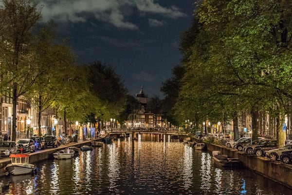 Netheralands - Amsterdam Canal at Night