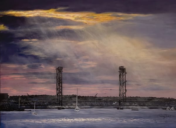 Sunset Storm In Portsmouth Art | Carey Jane Art