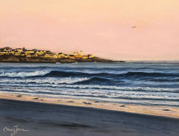Sept Dusk York Beach Art | Carey Jane Art