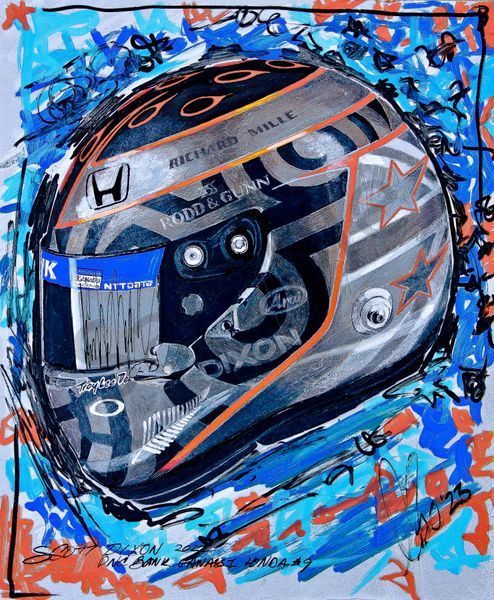 Scott Dixon - '22 '500' Helmet Print
