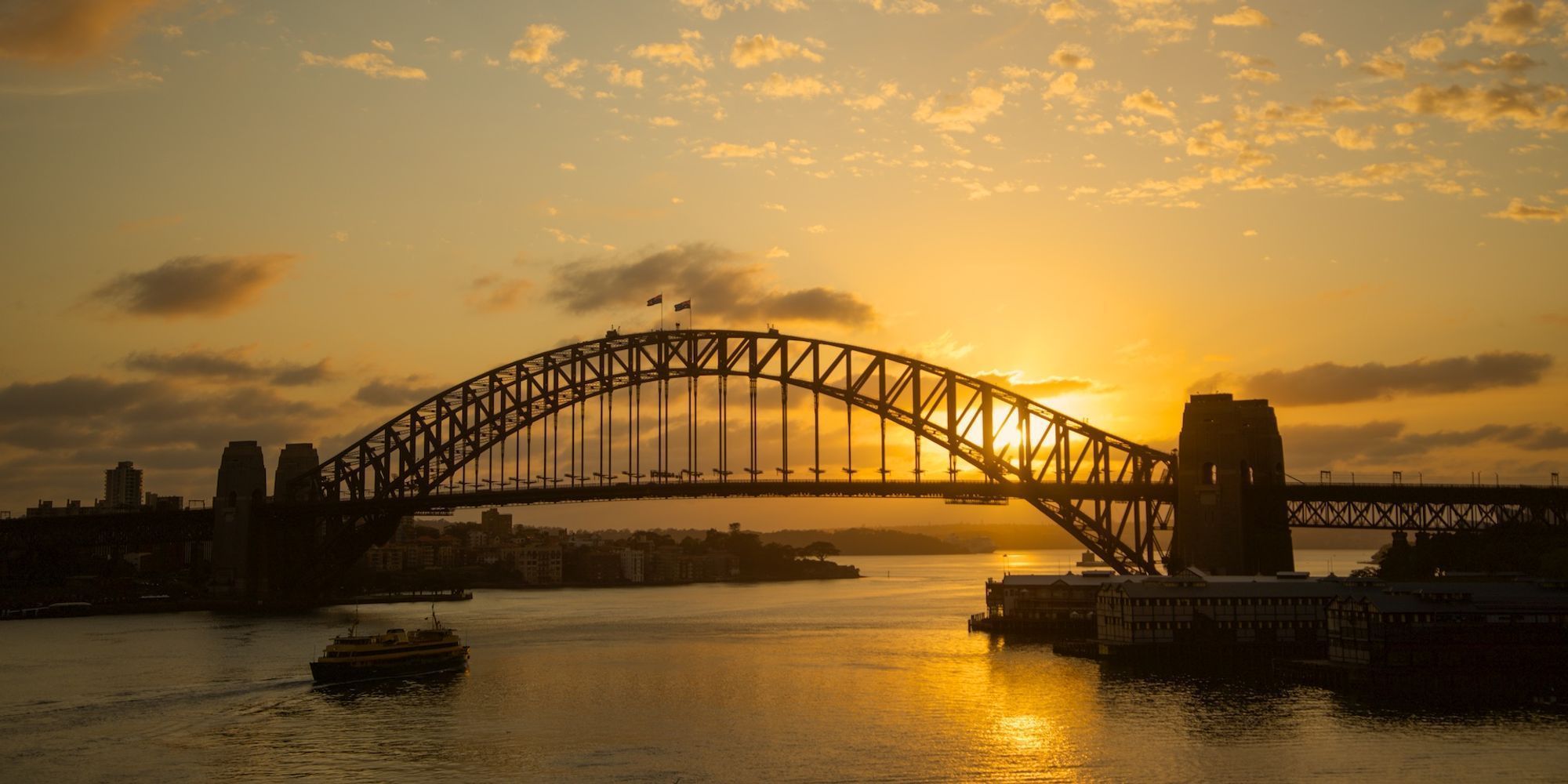 Golden Coathanger - Sydney Harbour Bridge NSW Australia | Sunrise