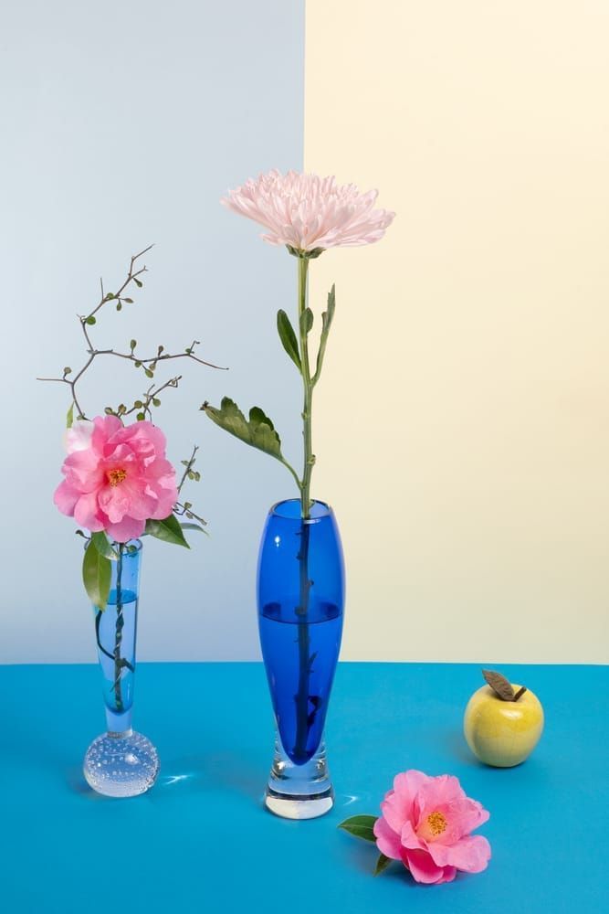 Chrysanthemums With Two Camellias Photography Art | Lester Blair Gallery