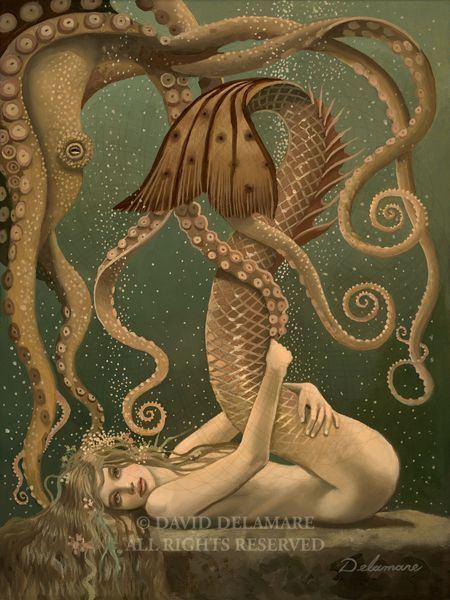 David Delamare Mermaid Art
