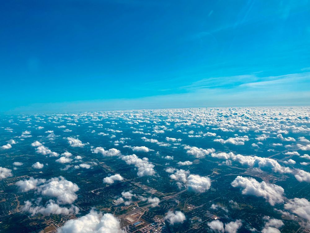 Clouds In A Row Art | The Eclectic Art Source LLC