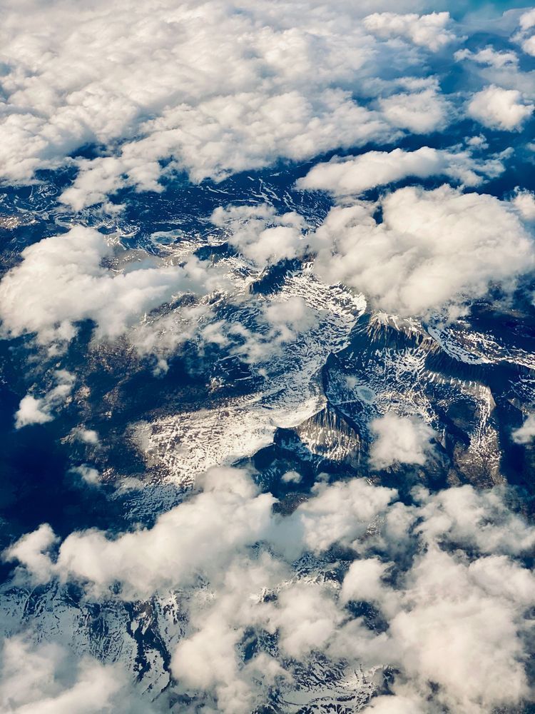 Clouds Over The Snow Tops Art | The Eclectic Art Source LLC