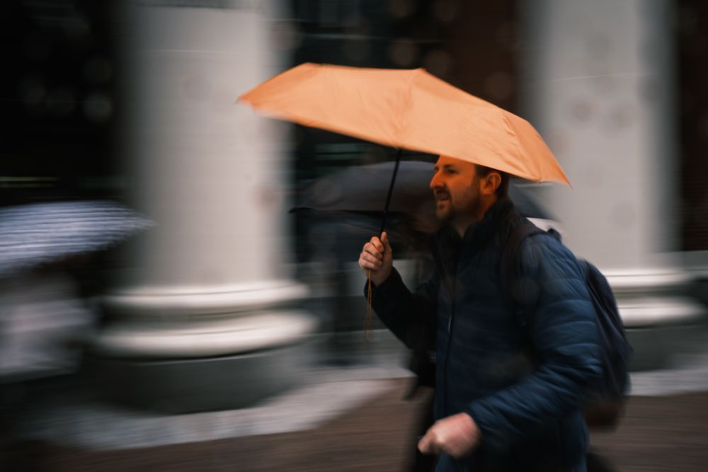 The Orange Umbrella I Photography Art | Pixel R Photography