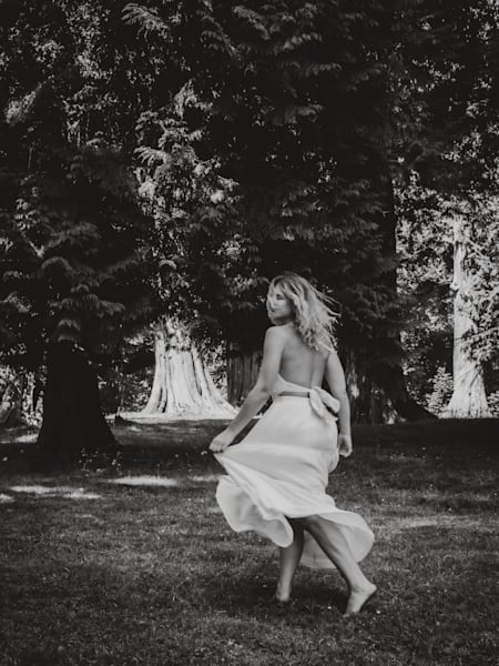 She Turned Toward Light – Fine Art Black & White Portrait by Luis R.R. Siqueira