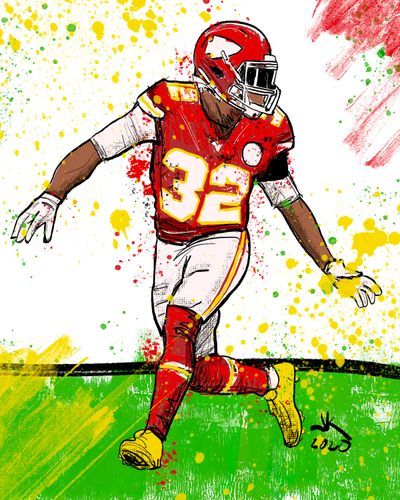 Iconic Pics Tyreek Hill Signiertes Foto, Kansas City Chiefs #01 NFL, Gedrucktes Autogramm, Geschenk, Bild Druck