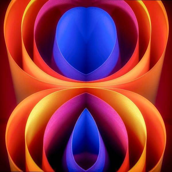 Abstract Paper 12x12 Crop Photography Art | Michael Malandra Fine Art & Photography