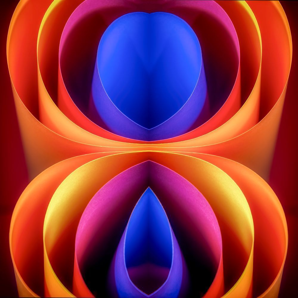 Abstract Paper 12x12 Crop Photography Art | Michael Malandra Fine Art & Photography