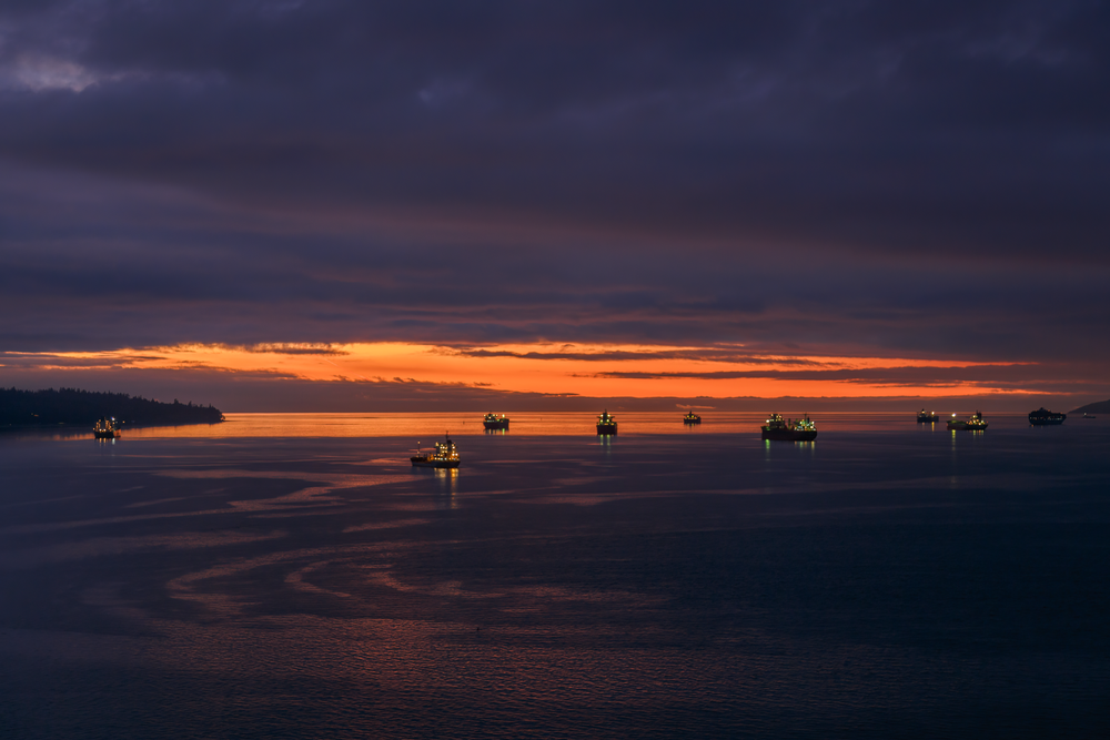Clouds And Colors Of The Sunset   English Bay Sunset Series   Canada Photography Art | Husein Latif