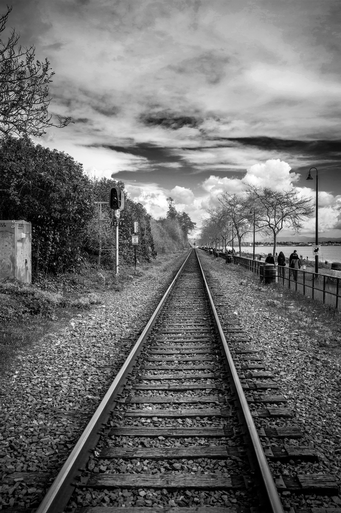Where The Tracks Lead: A Scenic Dialogue Between Earth And Sky Photography Art | Husein Latif