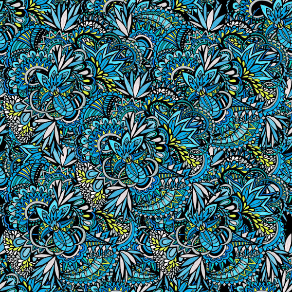 Cerulean Swirls (Pattern)