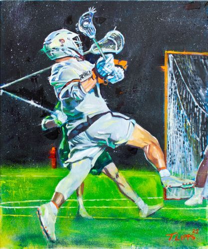 Jump Shot Original Painting Art | tonylippsart