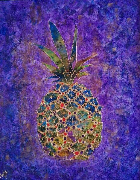 Pineapple jewel original painting 