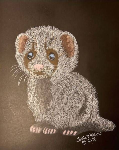 Ferret For Lynn Art | Fine Art by Terrie D