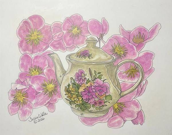 Laura's Little Teapot Art | Fine Art by Terrie D